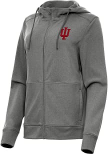 Antigua Indiana Hoosiers Womens Black Seeker Light Weight Jacket