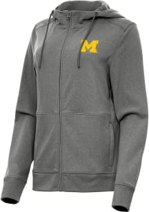 Antigua Michigan Wolverines Womens Black Seeker Light Weight Jacket