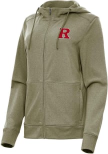 Antigua Rutgers Scarlet Knights Womens Olive Seeker Light Weight Jacket