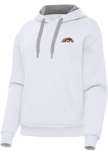 Antigua Western Michigan Broncos Womens White Victory Hooded Sweatshirt