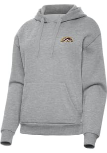 Antigua Western Michigan Broncos Womens Grey Victory Hooded Sweatshirt