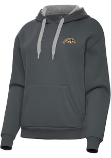 Antigua Western Michigan Broncos Womens Charcoal Victory Hooded Sweatshirt