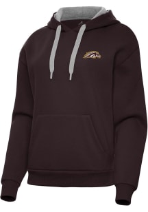 Antigua Western Michigan Broncos Womens Brown Victory Hooded Sweatshirt