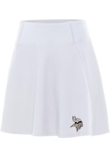 Antigua Minnesota Vikings Womens White Carbon Chip Skort Skirt