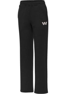 Antigua Washington Commanders Womens Carbon Victory Black Sweatpants