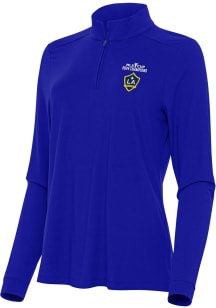 Antigua LA Galaxy Womens Blue 2024 Cup Champions Intent Qtr Zip