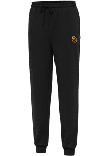 Antigua San Diego Padres Mens Black Idol Sweatpants