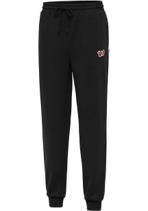 Antigua Washington Nationals Mens Black Idol Sweatpants