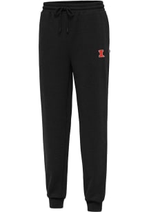 Antigua Illinois Fighting Illini Mens Black Idol Sweatpants