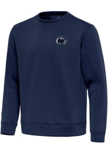 Antigua Penn State Nittany Lions Mens Navy Blue Relevant Long Sleeve Crew Sweatshirt