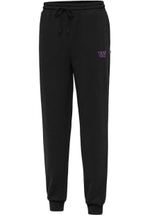 Antigua Washington Huskies Mens Black Idol Sweatpants