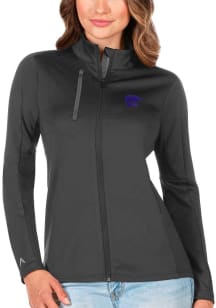 Antigua K-State Wildcats Womens Grey Generation Logo Light Weight Jacket