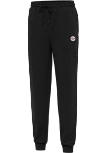 Antigua Pittsburgh Steelers Mens Black Idol Sweatpants