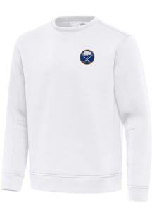 Antigua Buffalo Sabres Mens White Relevant Long Sleeve Crew Sweatshirt