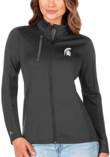 Antigua Michigan State Spartans Womens Grey Generation Light Weight Jacket
