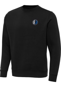 Antigua Dallas Mavericks Mens Black Alternate Victory Long Sleeve Crew Sweatshirt