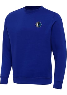 Antigua Dallas Mavericks Mens Blue Alternate Victory Long Sleeve Crew Sweatshirt