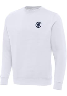 Antigua Los Angeles Clippers Mens White Victory Long Sleeve Crew Sweatshirt