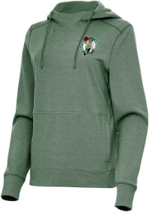 Antigua Boston Celtics Womens Green Justice Hooded Sweatshirt