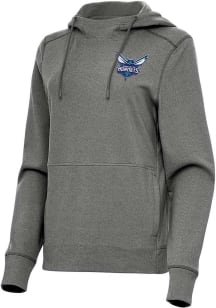 Antigua Charlotte Hornets Womens Black Justice Hooded Sweatshirt