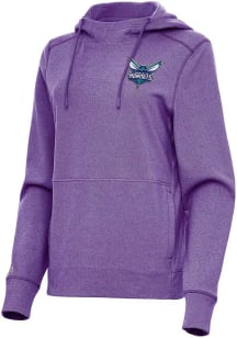 Antigua Charlotte Hornets Womens Purple Justice Hooded Sweatshirt
