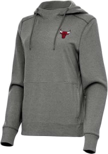 Antigua Chicago Bulls Womens Black Alternate Justice Hooded Sweatshirt