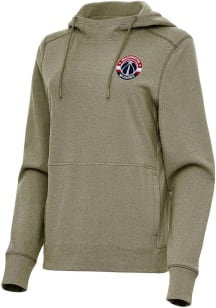 Antigua Washington Wizards Womens Olive Justice Hooded Sweatshirt