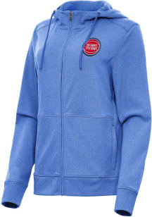 Antigua Detroit Pistons Womens Royal Heather Seeker Light Weight Jacket