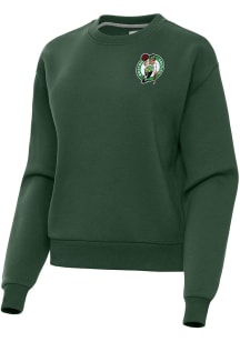 Antigua Boston Celtics Womens Green Victory Crew Sweatshirt