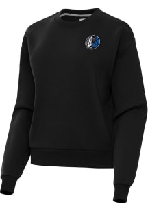 Antigua Dallas Mavericks Womens Black Alternate Victory Crew Sweatshirt