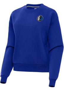 Antigua Dallas Mavericks Womens Blue Alternate Victory Crew Sweatshirt