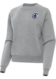 Antigua Los Angeles Clippers Womens Grey Victory Crew Sweatshirt