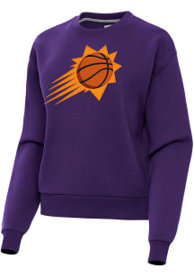 Antigua Phoenix Suns Womens Purple Full Front Victory Crew Sweatshirt