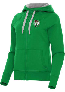 Antigua Boston Celtics Womens Green Victory Long Sleeve Full Zip Jacket