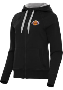 Antigua Los Angeles Lakers Womens Black Victory Long Sleeve Full Zip Jacket