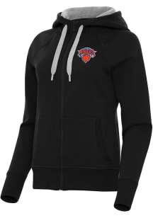 Antigua New York Knicks Womens Black Victory Long Sleeve Full Zip Jacket