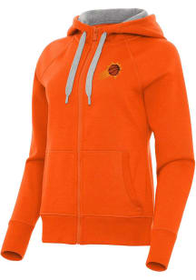 Antigua Phoenix Suns Womens Orange Victory Long Sleeve Full Zip Jacket