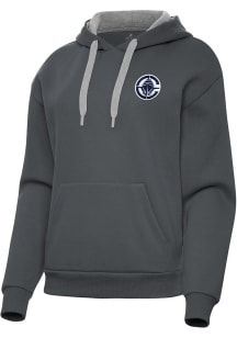 Antigua Los Angeles Clippers Womens Charcoal Victory Hooded Sweatshirt