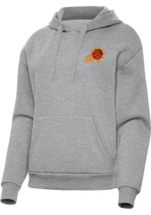Antigua Phoenix Suns Womens Grey Heather Victory Hooded Sweatshirt