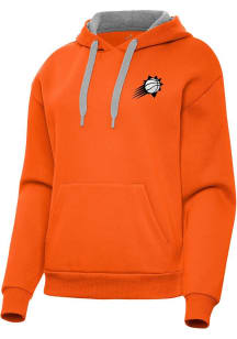 Antigua Phoenix Suns Womens Orange Metallic Victory Hooded Sweatshirt