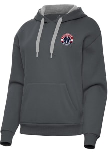 Antigua Washington Wizards Womens Charcoal Victory Hooded Sweatshirt