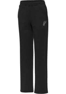 Antigua San Antonio Spurs Womens Victory Black Sweatpants