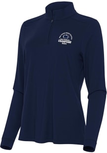 Antigua Penn State Nittany Lions Womens Navy Blue 2024 Volleyball National Champions Intent Qtr Zi..