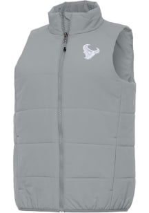 Antigua Houston Texans Womens Grey White Tonal Experience Vest