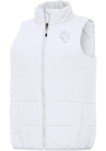 Antigua Los Angeles Rams Womens White White Tonal Experience Vest