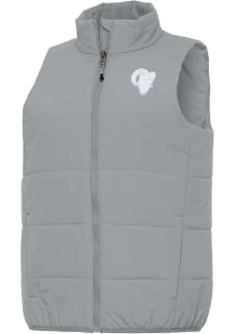 Antigua Los Angeles Rams Womens Grey White Tonal Experience Vest