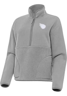 Antigua Tennessee Titans Womens Grey White Tonal Figure Qtr Zip