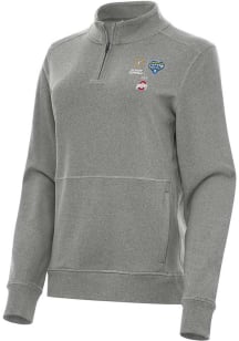 Antigua Ohio State Buckeyes Womens Black 2025 Cotton Bowl Bound Crush Qtr Zip