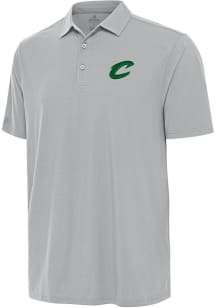 Antigua Cleveland Cavaliers Mens Grey St Patrick's Day Tonal Era Short Sleeve Polo