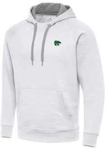 Antigua K-State Wildcats Mens White St Patrick's Day Tonal Victory Long Sleeve Hoodie